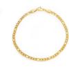 TRUMIUM 18k Gold Filled Link Chain Bracelets for Men Women 3mm Diamond-Cut Mens Gold Figaro Chain Length 7/8/9 inches(3mm Figaro Chain – Length 7 inches)