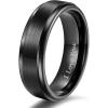 6mm Black I Love You(Step Edge)