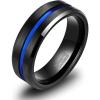 8mm Black Blue