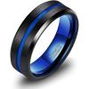 8mm Blue Black