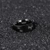 8mm Black Etched Deer Head Tungsten Carbide Wedding Band Men’s Hunting Ring Size 6-15