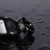 8mm Black Etched Deer Head Tungsten Carbide Wedding Band Men’s Hunting Ring Size 6-15