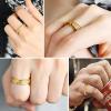 ChainsHouse Antique Ring Feather Angel Wing for Men Women, Stainless Steel/18K Gold/Black Metal Plated, Sturdy Vintage Feather Band Rings Jewelry, Size 7-12, Offer Custom Service(b. Gold)