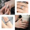 ChainsHouse Antique Ring Feather Angel Wing for Men Women, Stainless Steel/18K Gold/Black Metal Plated, Sturdy Vintage Feather Band Rings Jewelry, Size 7-12, Offer Custom Service(a. Silver)