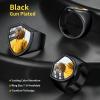 ChainsHouse Signet Rings Solid Polished Stainless Steel Biker Ring for Men Women, 316L Stainless Steel/18K Gold/Black Metal Plated, Text Engraving/Photo Custom, Size 7 to 14, Send Gift Box(e. Shield Photo – Black)