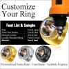 ChainsHouse Signet Rings Solid Polished Stainless Steel Biker Ring for Men Women, 316L Stainless Steel/18K Gold/Black Metal Plated, Text Engraving/Photo Custom, Size 7 to 14, Send Gift Box(a. CZ Round Photo – Gold)