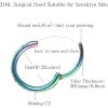 ORANGELOVE 20G 18G 16G Clear CZ Nose Ring Hoop 316L Surgical Steel Seamless Silver Septum Ring Clicker Jewelry Cartilage Earring Ear Piercing Hoop Earrings for Women Men Helix Rook Lobe Conch Tragus Daith Lip Hinged Piercing Jewelry with Cubic Zirconia(1pc/Clear CZ 20G 7mm Rainbow)