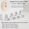 ORANGELOVE G23 Titanium 14G CZ Belly Button Rings for Women Cubic Zirconia Belly Ring Navel Ring Barbell Piercing Jewelry 14 Gauge 8mm 10mm 12mm 14mm(14G/Bar Length:12mm/Silver)