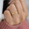 TRUMIUM 2mm 4mm 6mm 8mm 24k Gold Plated Tungsten Rings for Men Women Wedding Bands Matte Finish Beveled Edges Comfort Fit Size 4-13(2mm 24k gold plated)