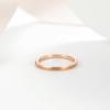 TRUMIUM 2mm 4mm 6mm 8mm 24k Gold Plated Tungsten Rings for Men Women Wedding Bands Matte Finish Beveled Edges Comfort Fit Size 4-13(2mm rose gold plated)