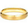TRUMIUM 2mm 4mm 6mm 8mm 24k Gold Plated Tungsten Rings for Men Women Wedding Bands Matte Finish Beveled Edges Comfort Fit Size 4-13(4mm I Love You Engraved)