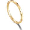 TRUMIUM 2mm 4mm 6mm Tungsten Rings for Women Men’s Wedding Bands 24K Gold Plated Beveled Edges Flat High Polished Comfort Fit Size 5-14(2mm 24k gold plated)