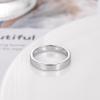 TRUMIUM 2mm 4mm 6mm Tungsten Rings for Women Men’s Wedding Bands 24K Gold Plated Beveled Edges Flat High Polished Comfort Fit Size 5-14(4mm silver plated)