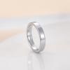 TRUMIUM 2mm 4mm 6mm Tungsten Rings for Women Men’s Wedding Bands 24K Gold Plated Beveled Edges Flat High Polished Comfort Fit Size 5-14(4mm silver plated)