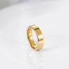 TRUMIUM 2mm 4mm 6mm Tungsten Rings for Women Men’s Wedding Bands 24K Gold Plated Beveled Edges Flat High Polished Comfort Fit Size 5-14(6mm 24k gold plated)