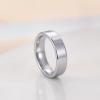 TRUMIUM 2mm 4mm 6mm Tungsten Rings for Women Men’s Wedding Bands 24K Gold Plated Beveled Edges Flat High Polished Comfort Fit Size 5-14(6mm silver plated)