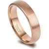 TRUMIUM 3mm 5mm Tungsten Rings for Women Mens Rose Gold Plated Silver Plated Brushed Thin Engagement Wedding Band Comfort Fit Size 4-12(5mm Rose Gold)