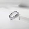 TRUMIUM 4mm 6mm 8mm Tungsten Ring Wedding Band for Men Women Engraved I Love You Matte Brushed Comfort Fit Size 4-15(6mm Silver Dome)