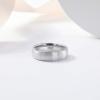 TRUMIUM 4mm 6mm 8mm Tungsten Ring Wedding Band for Men Women Engraved I Love You Matte Brushed Comfort Fit Size 4-15(6mm Silver Dome)