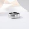 TRUMIUM 4mm 6mm 8mm Tungsten Ring Wedding Band for Men Women Engraved I Love You Matte Brushed Comfort Fit Size 4-15(8mm Silver Dome)