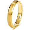 TRUMIUM 2mm 4mm 6mm 8mm 24k Gold Plated Tungsten Rings for Men Women Wedding Bands Matte Finish Beveled Edges Comfort Fit Size 4-13(4mm 24k gold plated)