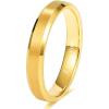 TRUMIUM 2mm 4mm 6mm 8mm 24k Gold Plated Tungsten Rings for Men Women Wedding Bands Matte Finish Beveled Edges Comfort Fit Size 4-13(4mm I Love You Engraved)