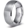 8mm Silver Bevel