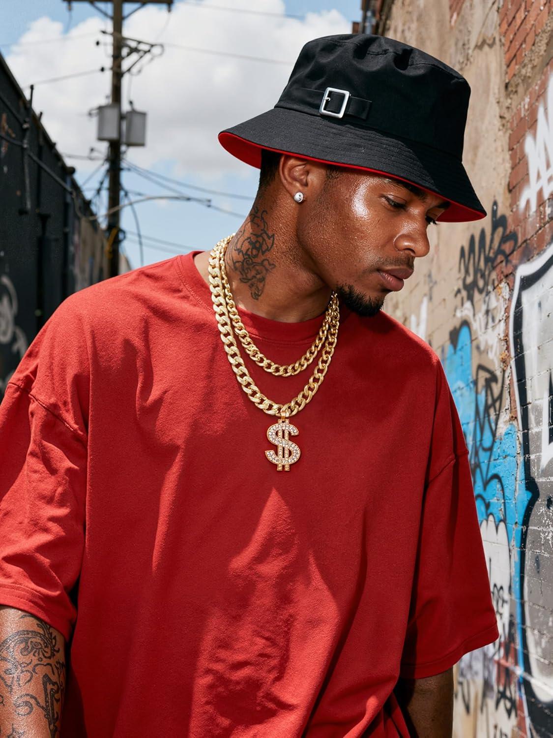 imageChainsHouse Cuban Chain Necklace for Men Stainless SteelBlackGold Plated Miami Cuban Necklace 6912MM Width 18quot30quot Length Hip Hop Jewelry Send Gift Boxg 12mm widthgold plated