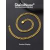 ChainsHouse Cuban Chain Necklace for Men, Stainless Steel/Black/Gold Plated Miami Cuban Necklace 6/9/12MM Width 18″-30″ Length Hip Hop Jewelry, Send Gift Box(e. 6mm width-gold plated)