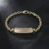 TRUMIUM 18k Gold Plated Link Chain Bracelets for Men Women Cubic Zirconia Bracelet Mens Gold Chain Length 7-9 inches(5mm Gold)