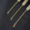 TRUMIUM 18k Gold Plated Link Chain Bracelets for Men Women Cubic Zirconia Bracelet Mens Gold Chain Length 7-9 inches(5mm Gold)