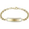 TRUMIUM 18k Gold Plated Link Chain Bracelets for Men Women Cubic Zirconia Bracelet Mens Gold Chain Length 7-9 inches(5mm Gold)
