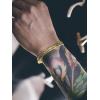 ChainsHouse Cuban Link Bracelet for Men, Stainless Steel Mens Bracelet 3MM/6MM/9MM/12MM Width Cuban Chain Wrist Bracelets, 6.3″-8.3″ Length, Send Gift Box(A-3MM-Gold)