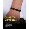 ChainsHouse Cuban Link Bracelet for Men, Stainless Steel Mens Bracelet 3MM/6MM/9MM/12MM Width Cuban Chain Wrist Bracelets, 6.3″-8.3″ Length, Send Gift Box(C-9MM-Black)