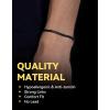 ChainsHouse Cuban Link Bracelet for Men, Stainless Steel Mens Bracelet 3MM/6MM/9MM/12MM Width Cuban Chain Wrist Bracelets, 6.3″-8.3″ Length, Send Gift Box(A-3MM-Black)