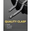 ChainsHouse Cuban Link Bracelet for Men, Stainless Steel Mens Bracelet 3MM/6MM/9MM/12MM Width Cuban Chain Wrist Bracelets, 6.3″-8.3″ Length, Send Gift Box(B-6MM-Stainless)