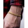 ChainsHouse Cuban Link Bracelet for Men, Stainless Steel Mens Bracelet 3MM/6MM/9MM/12MM Width Cuban Chain Wrist Bracelets, 6.3″-8.3″ Length, Send Gift Box(B-6MM-Gold)