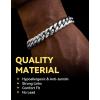 ChainsHouse Cuban Link Bracelet for Men, Stainless Steel Mens Bracelet 3MM/6MM/9MM/12MM Width Cuban Chain Wrist Bracelets, 6.3″-8.3″ Length, Send Gift Box(C-9MM-Stainless)