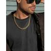 ChainsHouse Cuban Link Chain Necklace Men Women, 3mm/4mm/5mm/8mm/9mm/12mm/15mm Width, Stainless Steel/18K Gold Plated Figaro/Box/Curb Neck Link Chains, 14″/18″/20″/22″/24″/26″/28″/30″ Length, with Gift Box(J: Cuban-9mm-gold)