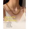 ChainsHouse Cuban Link Chain for Women Chunky Gold Necklace Stainless Steel/Gold Plated Choker Necklaces for Women, 12/16/20 mm Width Thick Chain Choker Punk Hip-Hop Jewelry,18-20″(A: 12mm-Gold)