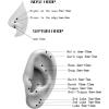 ORANGELOVE 20G 18G 16G Clear CZ Nose Ring Hoop 316L Surgical Steel Seamless Silver Septum Ring Clicker Jewelry Cartilage Earring Ear Piercing Hoop Earrings for Women Men Helix Rook Lobe Conch Tragus Daith Lip Hinged Piercing Jewelry with Cubic Zirconia(2pcs/Clear CZ 20G 10mm Gold)