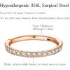 ORANGELOVE 20G 18G 16G Clear CZ Nose Ring Hoop 316L Surgical Steel Seamless Silver Septum Ring Clicker Jewelry Cartilage Earring Ear Piercing Hoop Earrings for Women Men Helix Rook Lobe Conch Tragus Daith Lip Hinged Piercing Jewelry with Cubic Zirconia(2pcs/Clear CZ 16G 6mm Rose Gold)