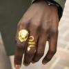 ChainsHouse Men Women Stainless Steel/18K Gold Plated/Black Snake Ring, Retro Punk Gothic Jewelry Antique Octopus Serpent Reptile Rings (with Gift Box)(01-Snake-Gold)