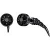 ChainsHouse Men’s Punk Chain Earrings with Red/Black Cubic Zirconia Studs, Stainless Steel Hypoallergenic Drop Earrings for Men, Hip Hop Street Style Jewelry(d. Black CZ-Black Fang Stud)