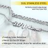 ChainsHouse Double Layer Anklet Bracelet for Women,Adjustable Chain Anklets Stackable Dainty Anklets,Stainless Steel/Gold Plated/Black Ankle Jewelry Gifts(A-Silver-Figaro Chain)