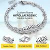 ChainsHouse Double Layer Anklet Bracelet for Women,Adjustable Chain Anklets Stackable Dainty Anklets,Stainless Steel/Gold Plated/Black Ankle Jewelry Gifts(A-Silver-Rope Chain)
