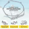 ChainsHouse Double Layer Anklet Bracelet for Women,Adjustable Chain Anklets Stackable Dainty Anklets,Stainless Steel/Gold Plated/Black Ankle Jewelry Gifts(A-Silver-Bead Chain)
