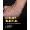 ChainsHouse 3MM Chain Link Bracelet Stainless Steel Flat Franco Curb Bracelet for Men, 8.3 inch