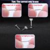 PunkTracker 13Pcs 20G/18G/16G Flat Back Earrings Stud 316L Surgical Stainless Steel Threadless Push in Nose Stud Tragus Helix Lip Medusa Piercing Jewelry(Silver  20G)