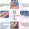 PunkTracker 13Pcs 20G/18G/16G Flat Back Earrings Stud 316L Surgical Stainless Steel Threadless Push in Nose Stud Tragus Helix Lip Medusa Piercing Jewelry(Silver  20G)